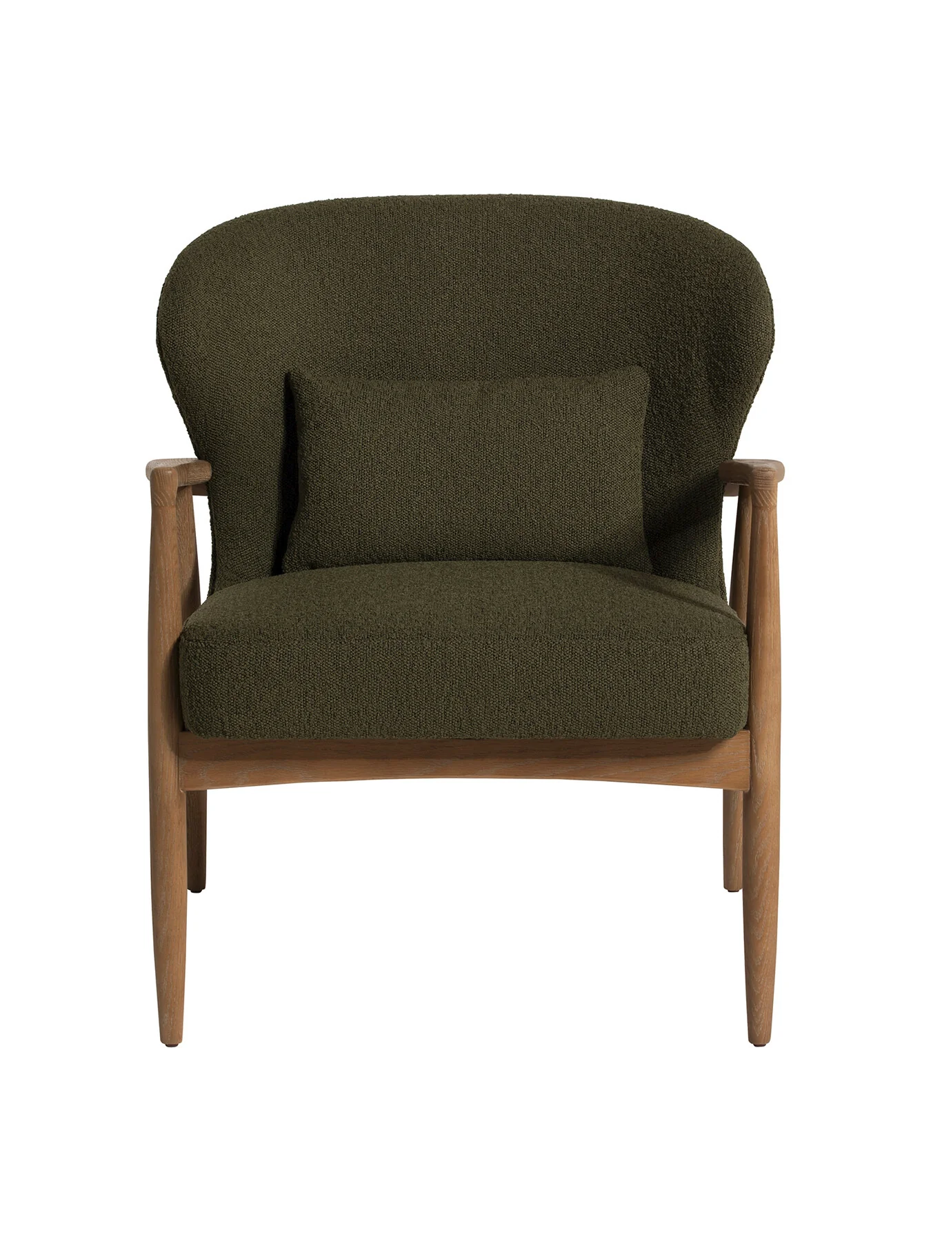 Green Pinter Green Boucle Armchair