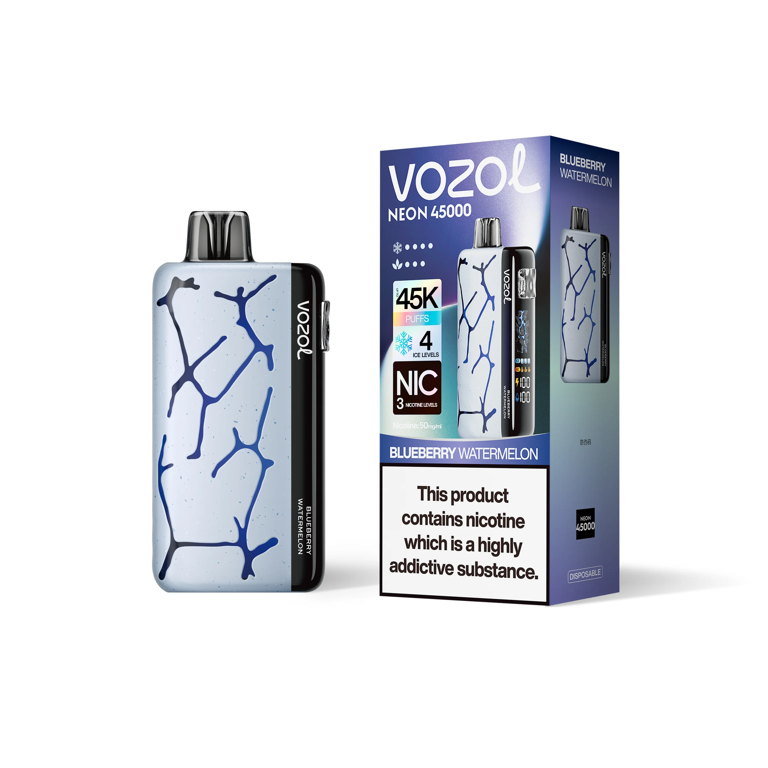 VOZOL NEON 45K Einweg-Vape (alle Geschmacksrichtungen)