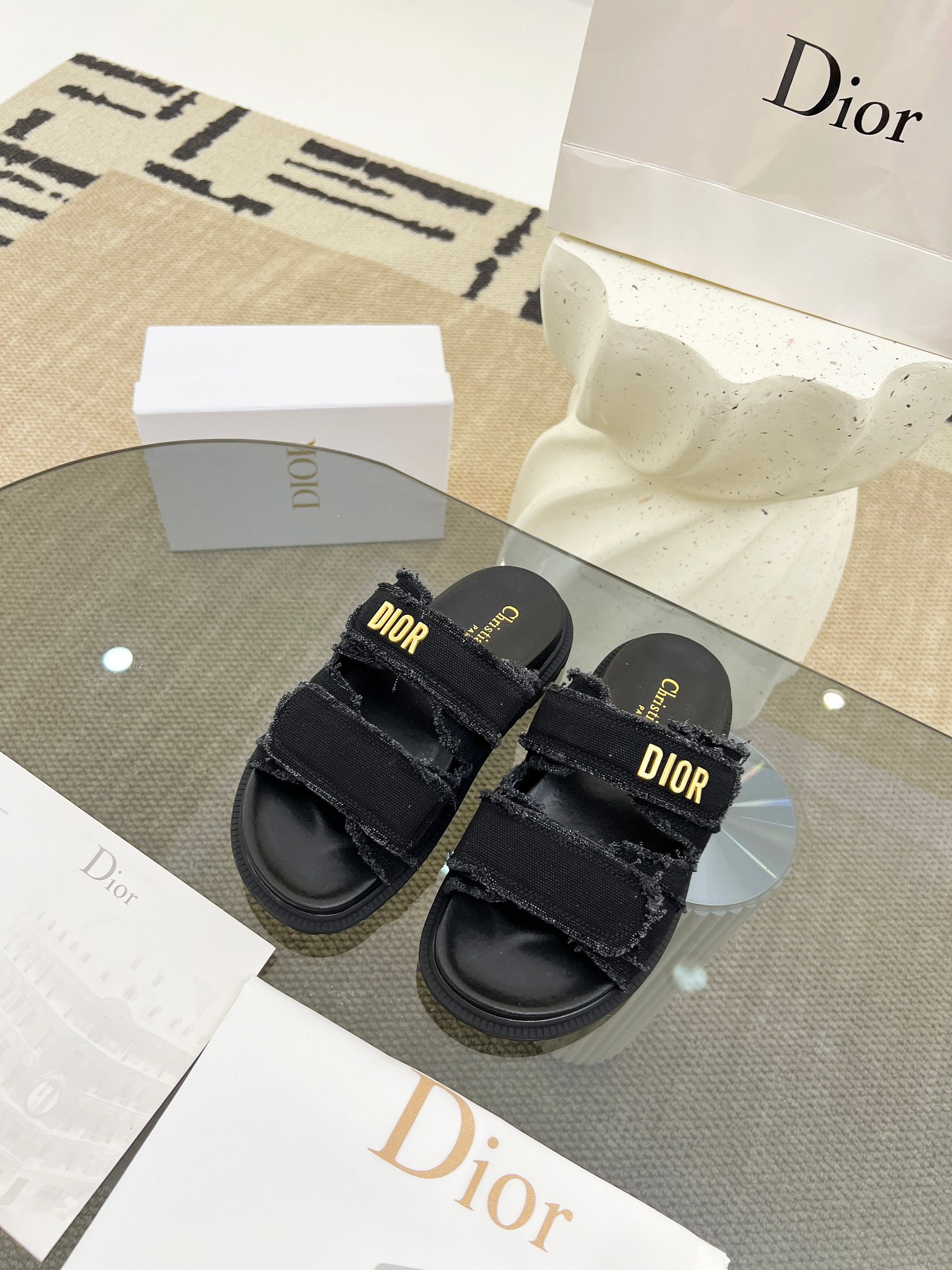 Dior Velcro Women Slippers Size 36-41