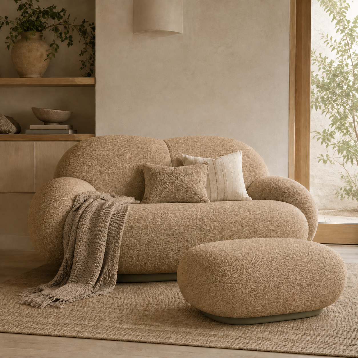 AuraCloud™ | Sillón lounge giratorio con reposabrazos