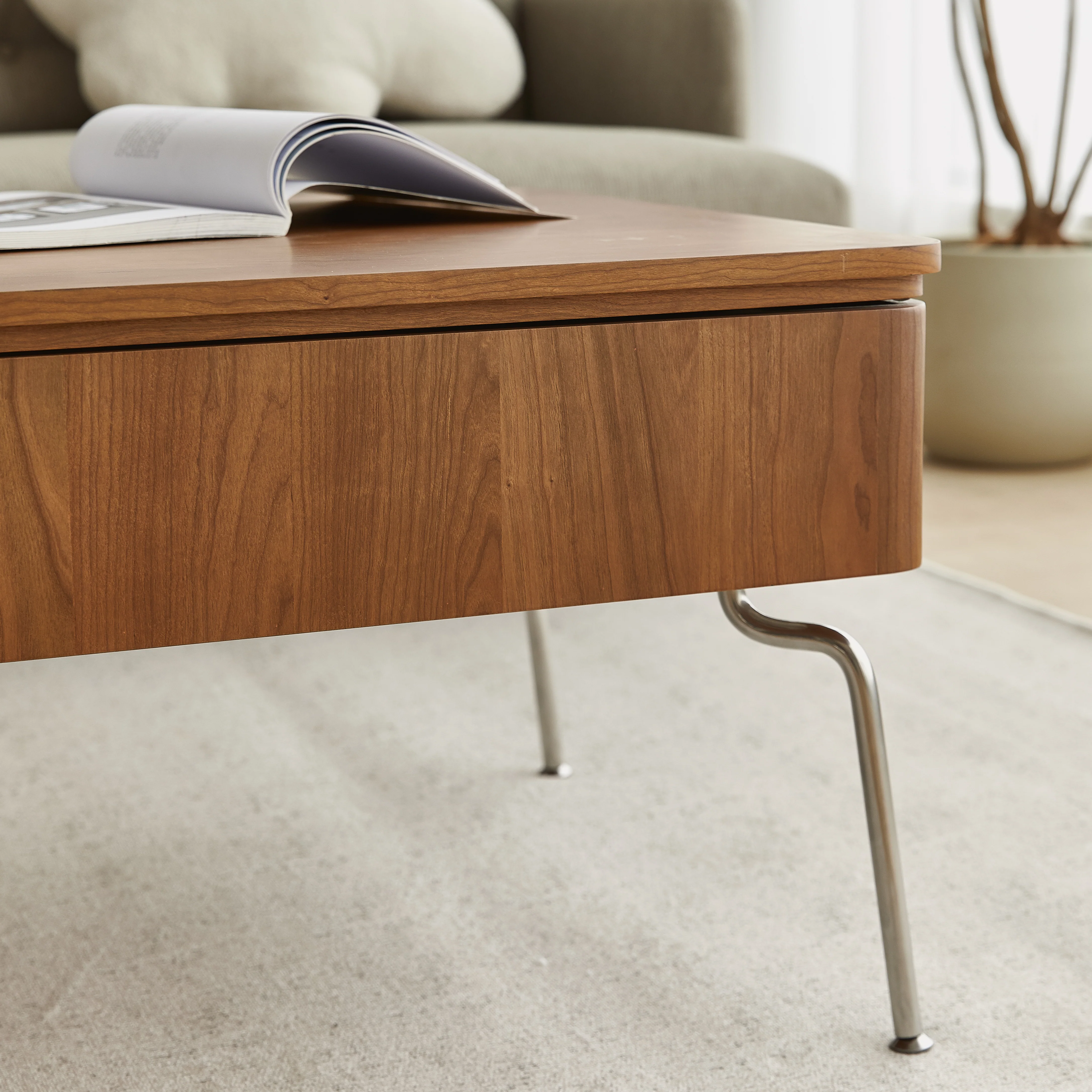 NÓVORA CASA elevable superior Mesa de centro con Almacenamiento
