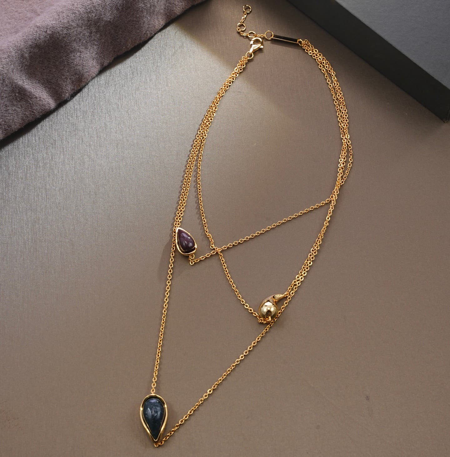 Bottega Veneta Drop Marble Necklace High