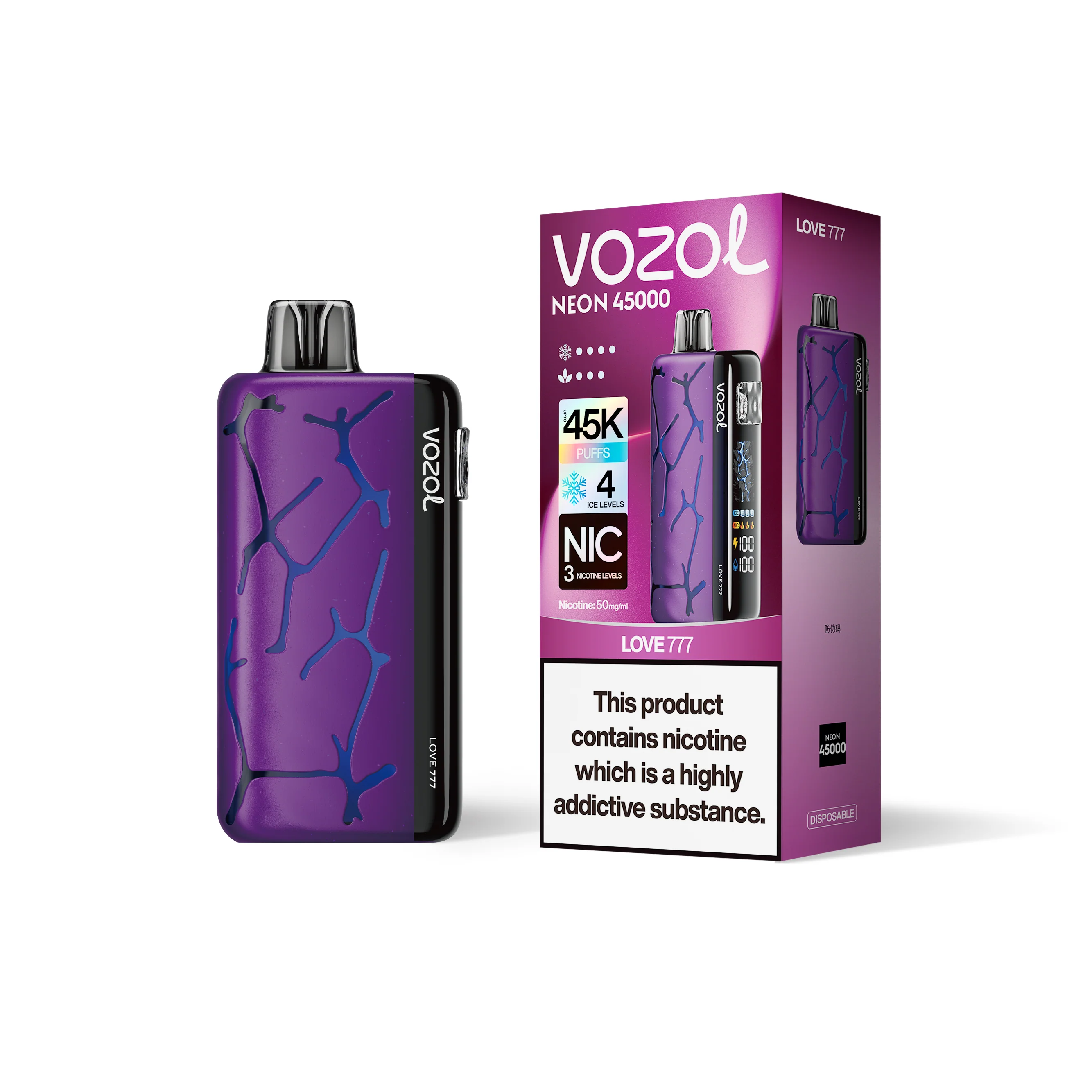 VOZOL NEON 45K Einweg-Vape (alle Geschmacksrichtungen)