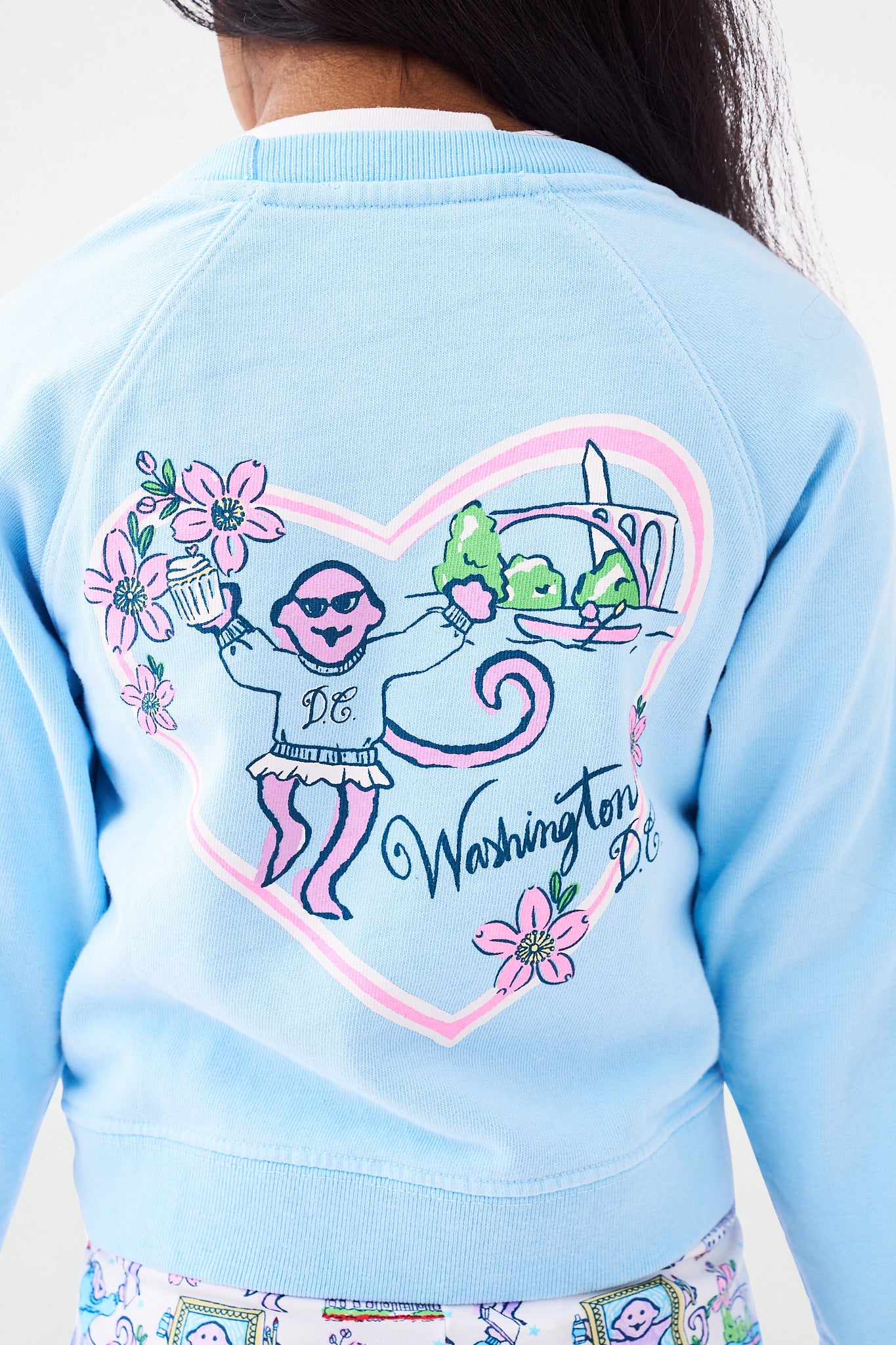 Kids Georgetown Monkey Crewneck