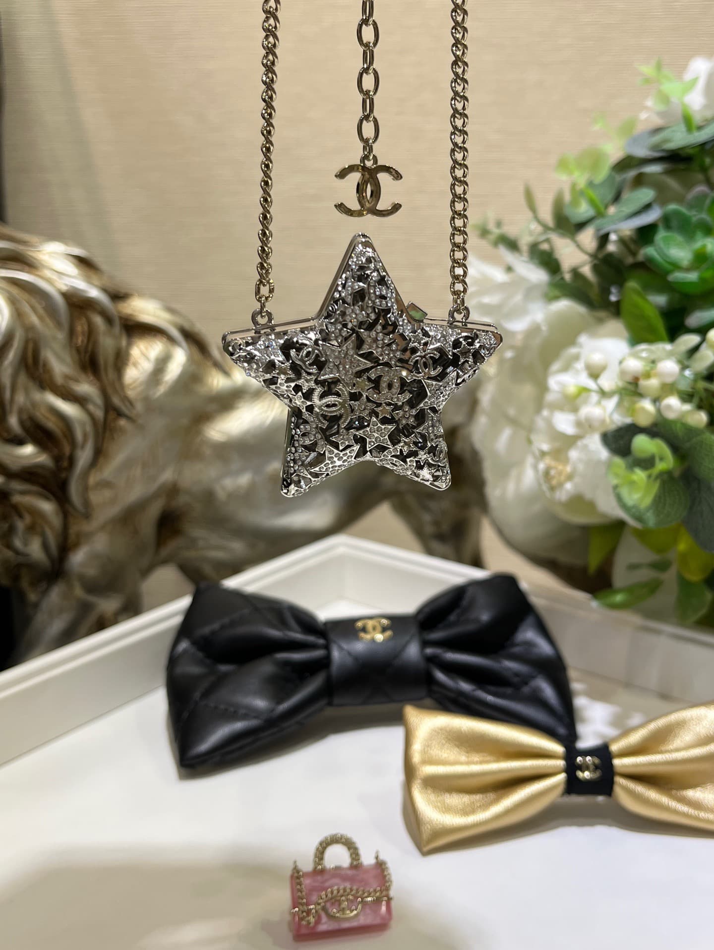 Chanel CC Star Pendant Necklace High