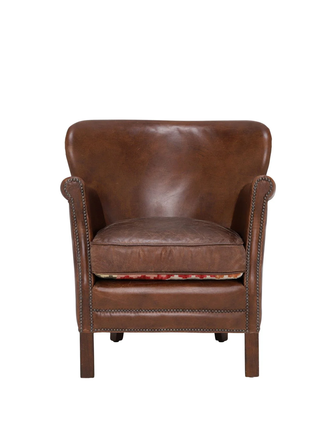 Cavendish Leather Armchair, Vintage Cigar