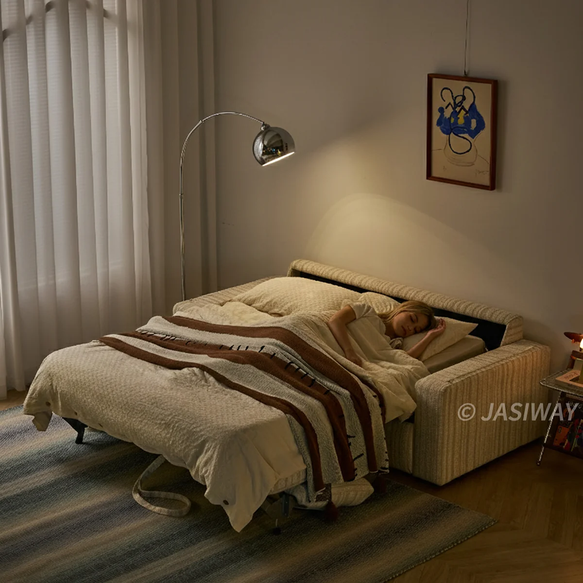 NÓVORA CASA extraíble extraíble Sofá cama con oculto colchón para compacto sala
