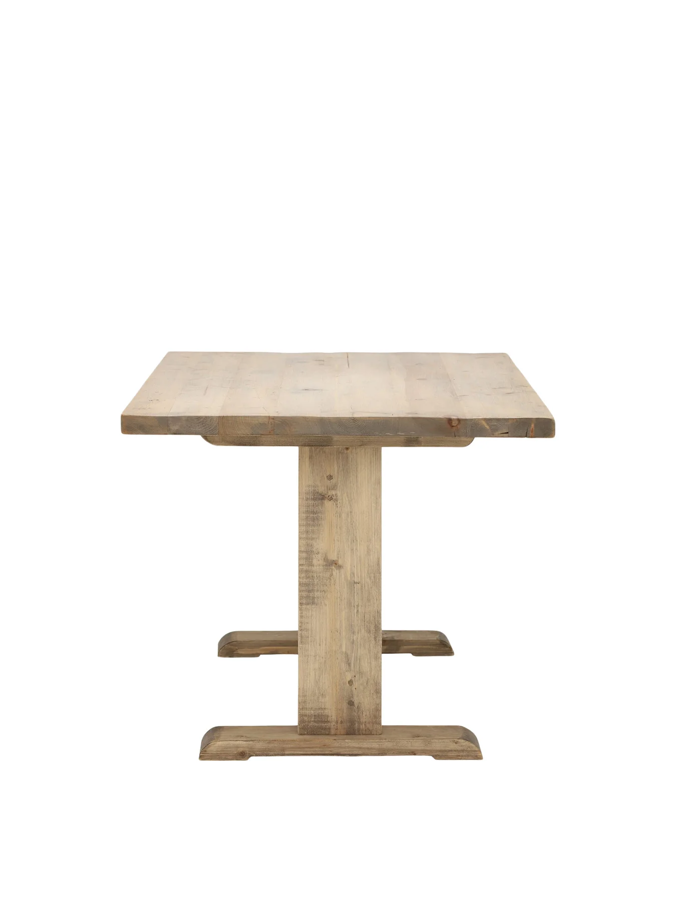 Newsham Reclaimed Wood Dining Table, Waxed Finish