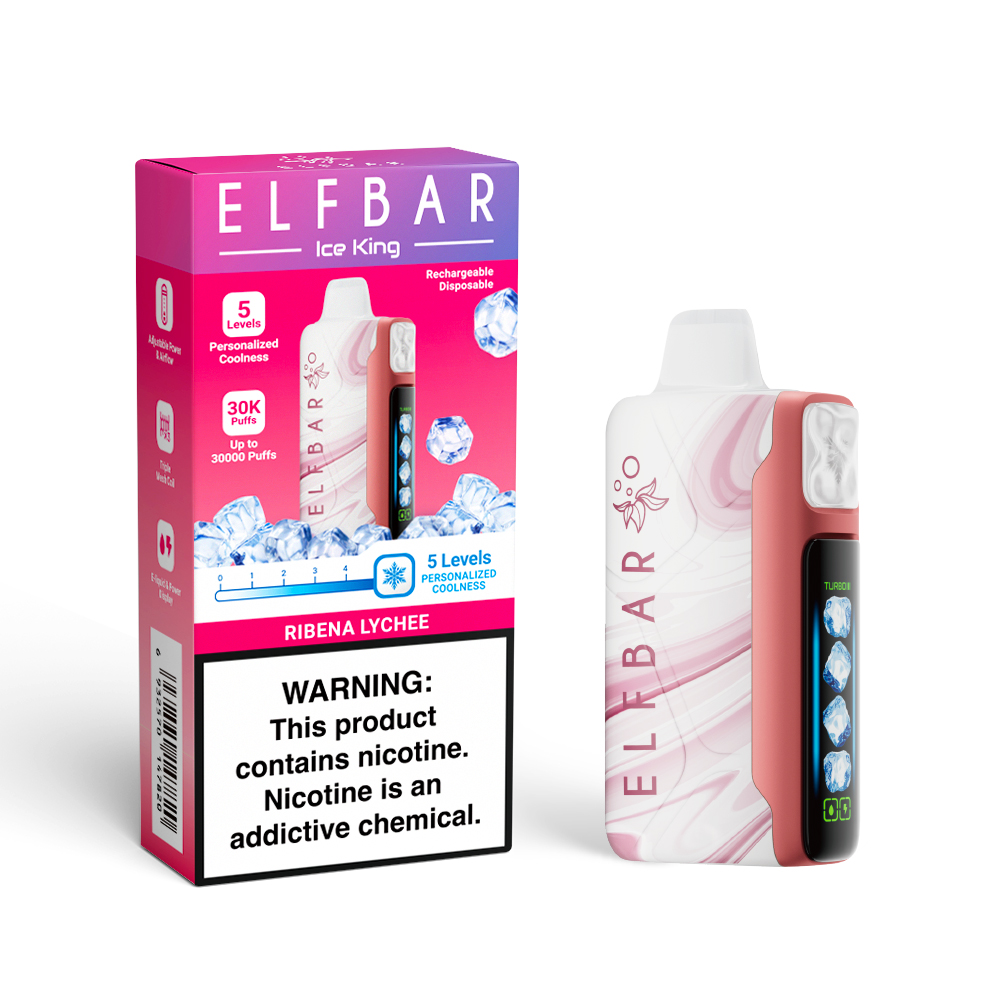 ELF BAR ICE KING 30K wiederaufladbarer Einweg-Vape (alle Geschmacksrichtungen)
