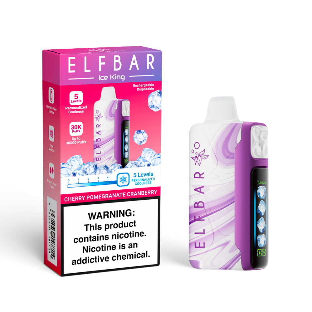 ELF BAR ICE KING 30K wiederaufladbarer Einweg-Vape (alle Geschmacksrichtungen)