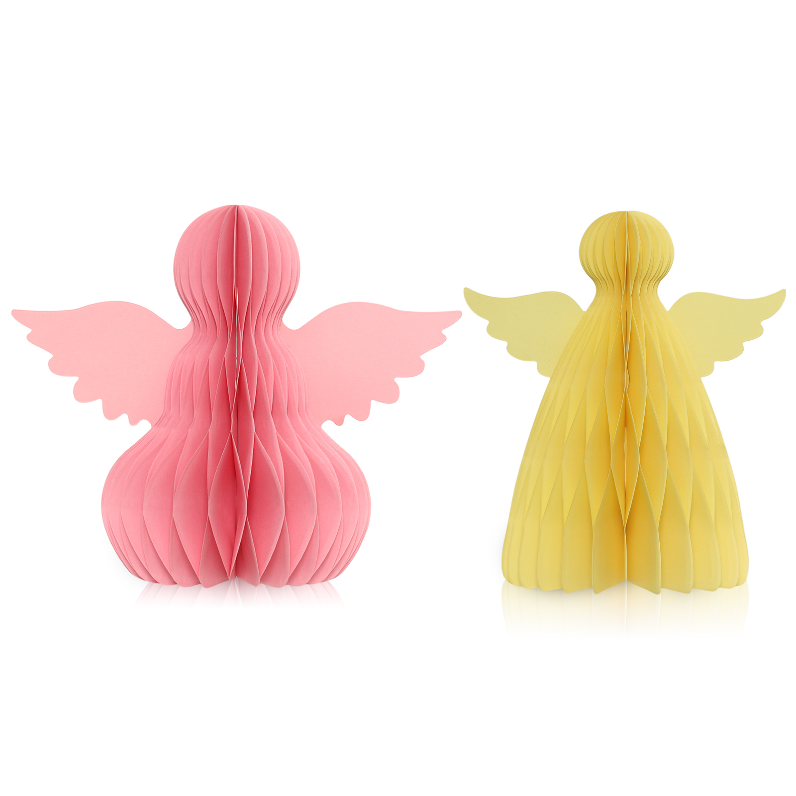 Cute Angel Paper Honeycomb Christmas Ornaments