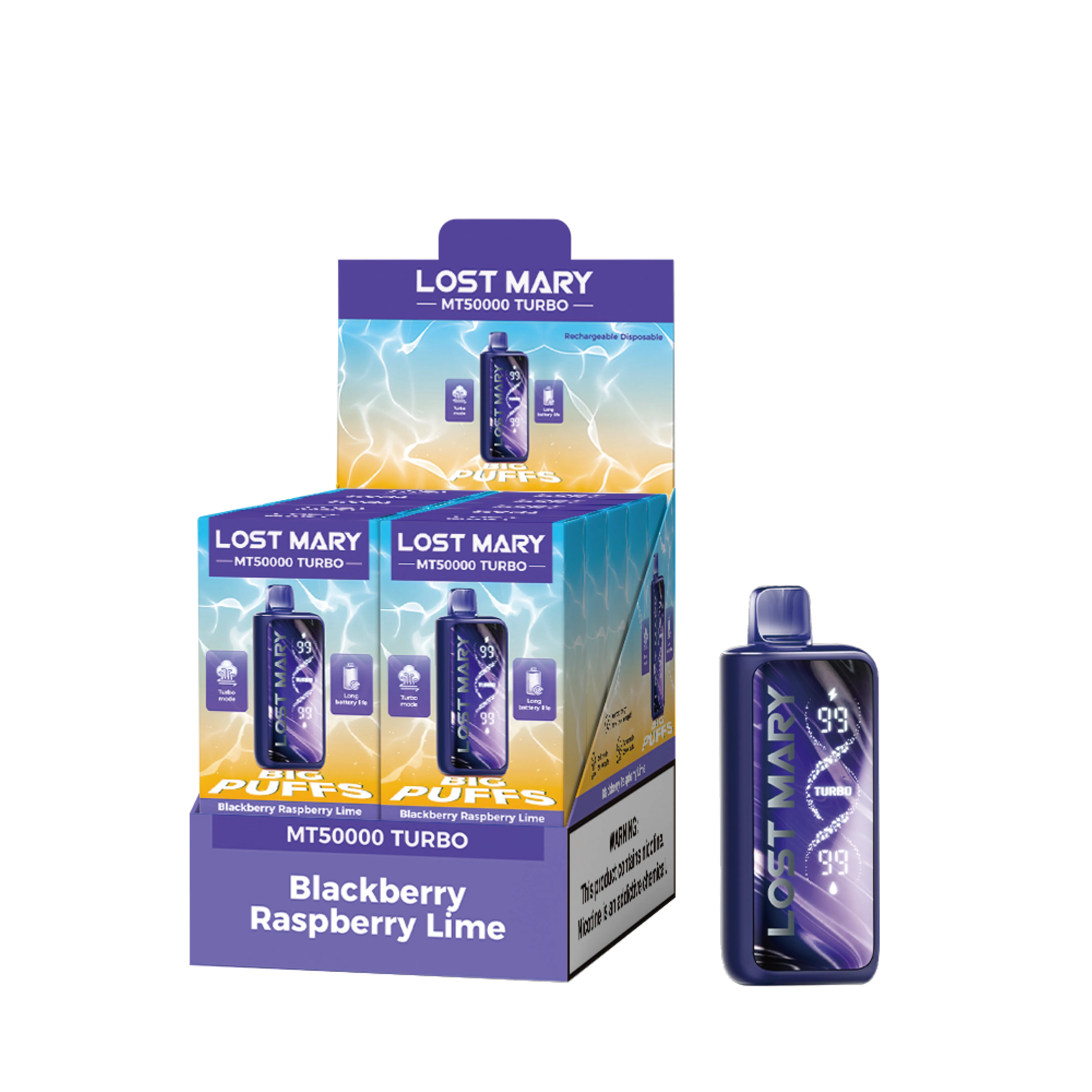 LOST MARY MT50K Turbo wiederaufladbarer Einweg-Vape (alle Geschmacksrichtungen)