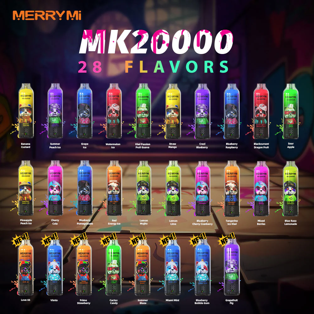 MerryMi MK 20K wiederaufladbarer Einweg-Vape (alle Geschmacksrichtungen)