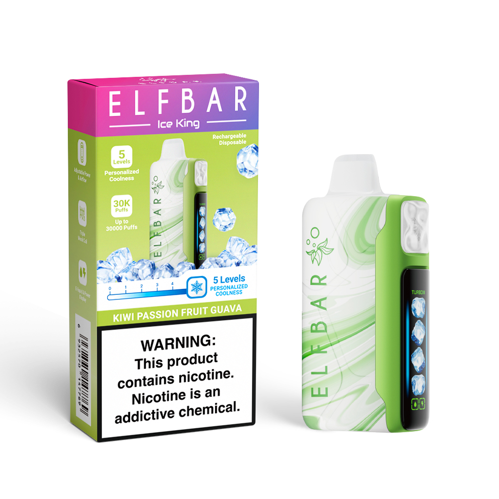ELF BAR ICE KING 30K wiederaufladbarer Einweg-Vape (alle Geschmacksrichtungen)