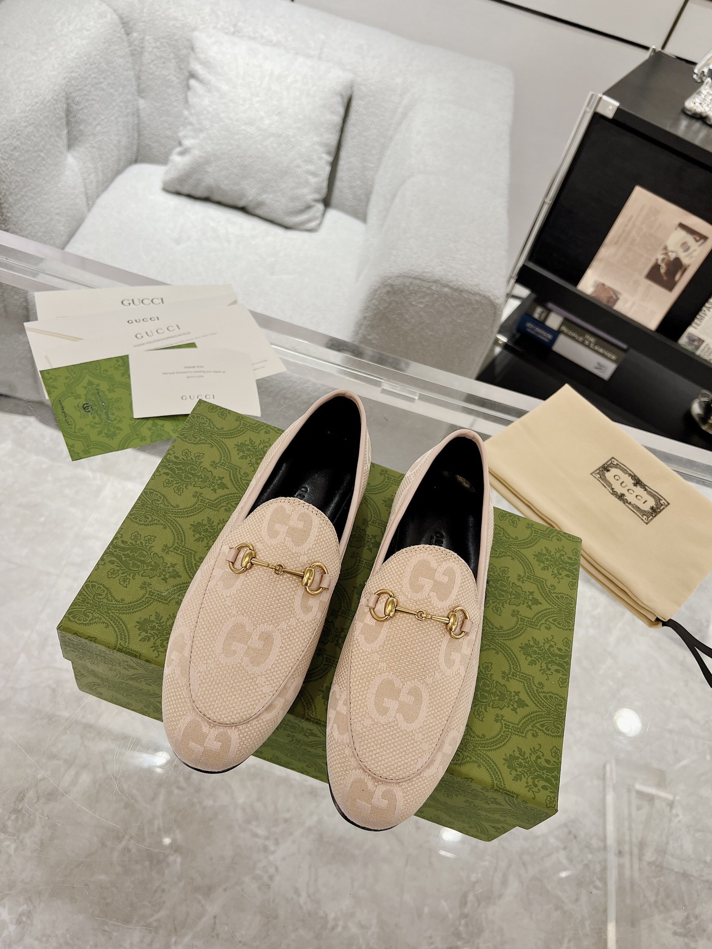 Gucci Jordaan GG Flora Loafers Size 35-41