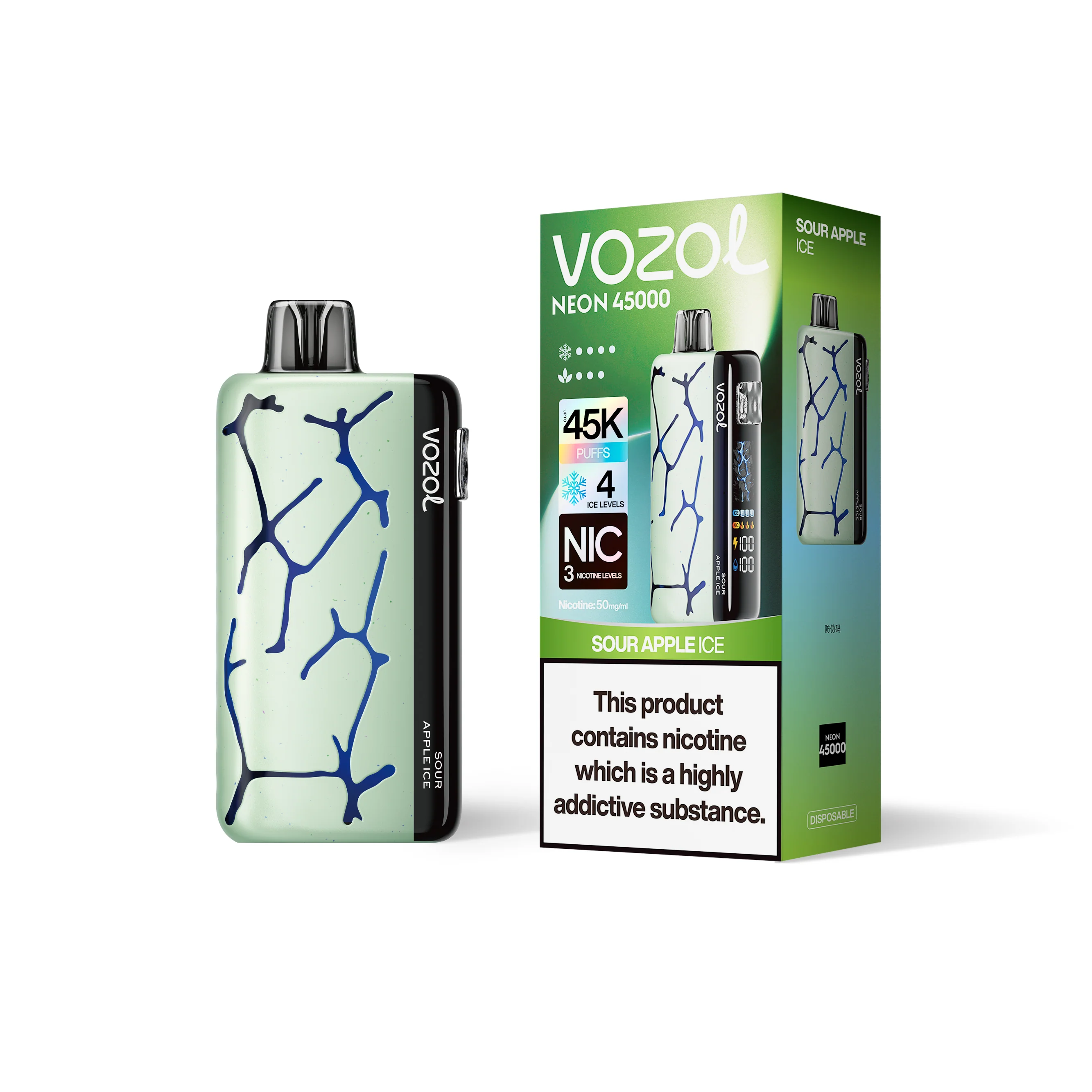 VOZOL NEON 45K Einweg-Vape (alle Geschmacksrichtungen)
