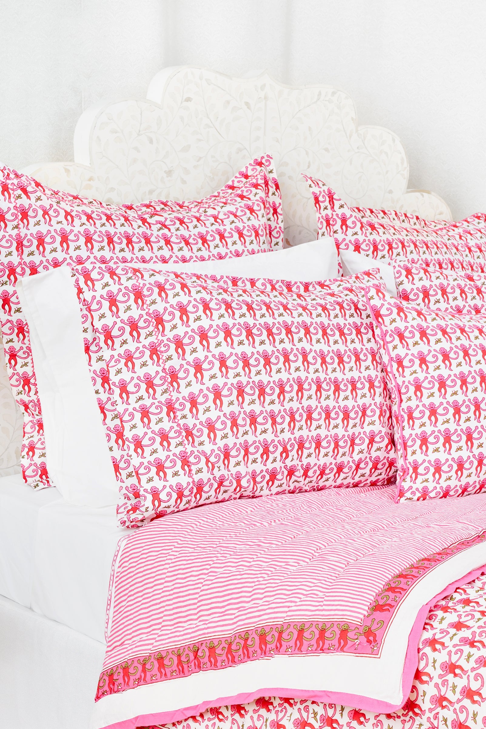 Monkey Pillowcase Set