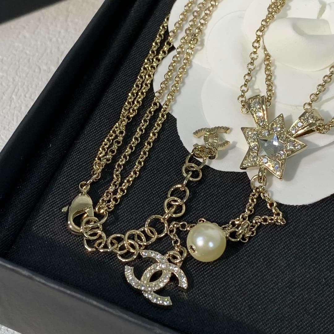 Chanel Gold-tone Necklace High
