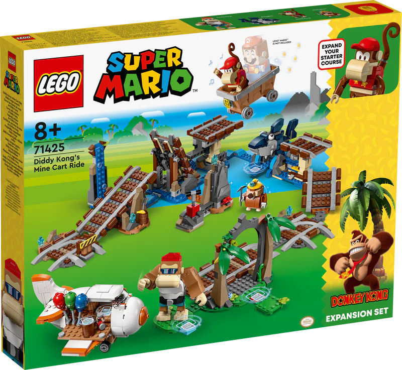 LEGO 71425 Super Mario Diddy Kong's Mine Cart Ride Expansion Set