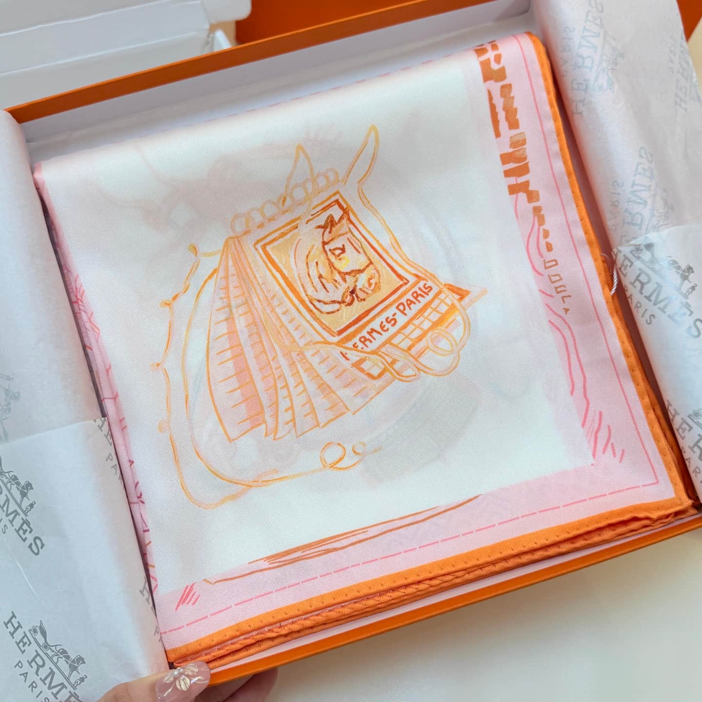 Hermes Chevaloscope Scarf 90