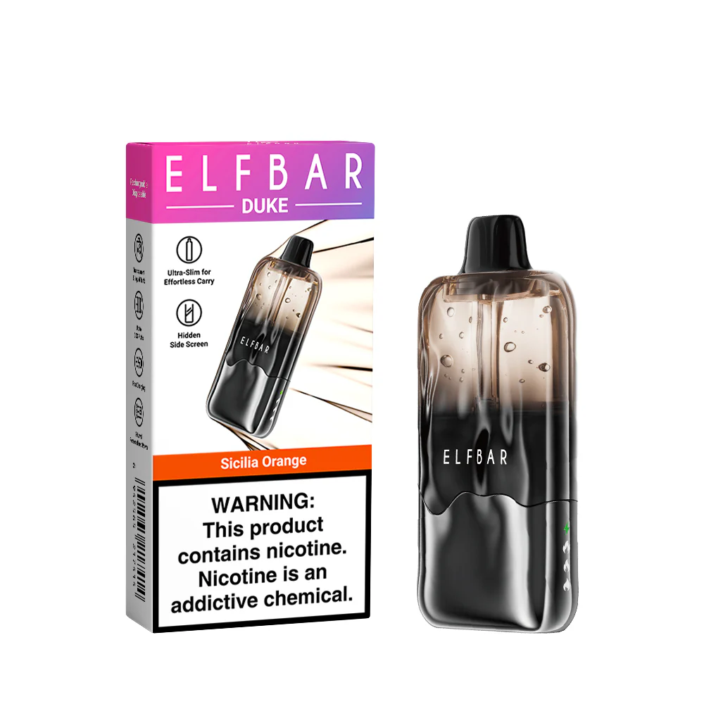 ELFBAR DUKE wiederaufladbarer Einweg-Vape (alle Geschmacksrichtungen)