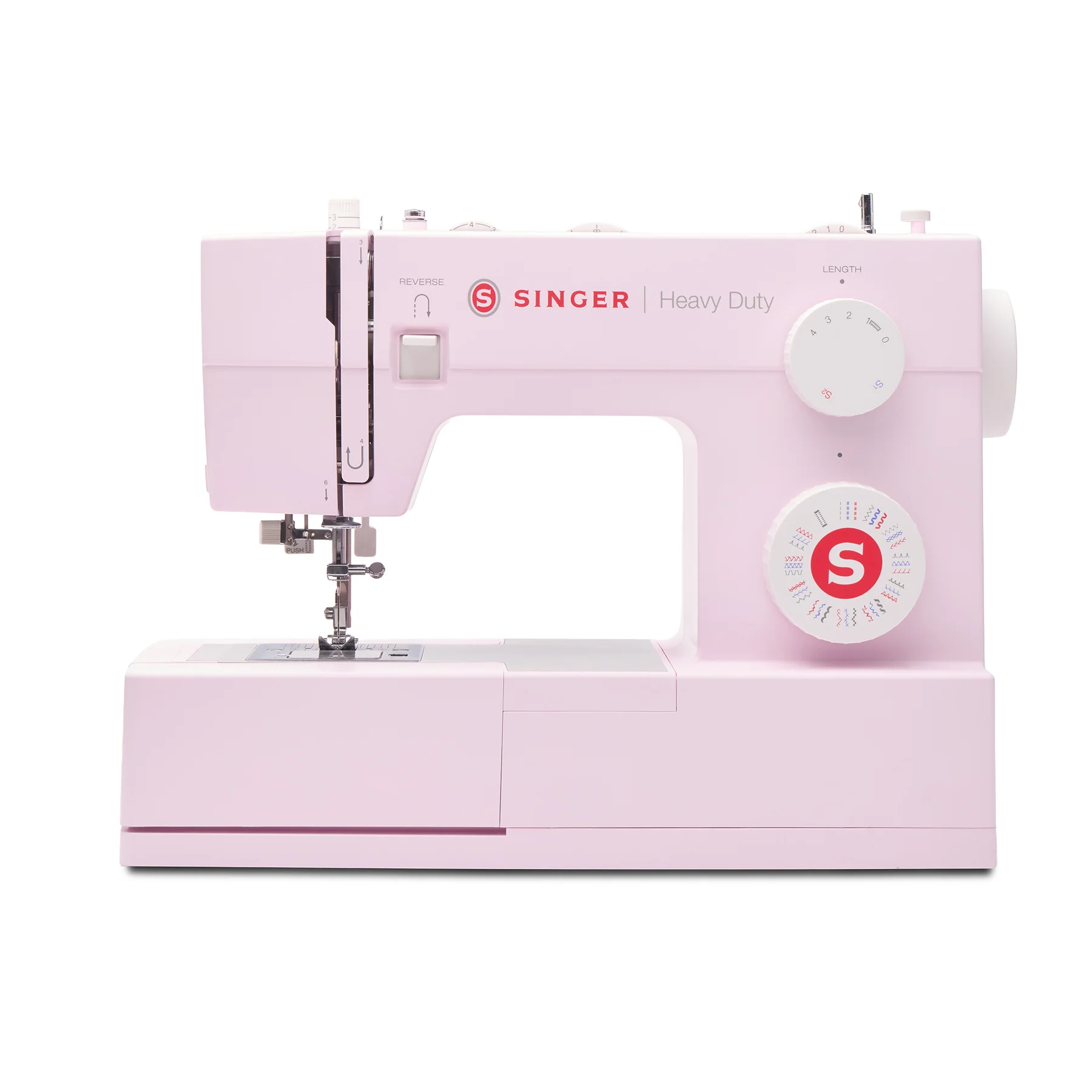 SINGER® Heavy Duty 4452 Rosewater Pink Sewing Machine & Extension Table Bundle
