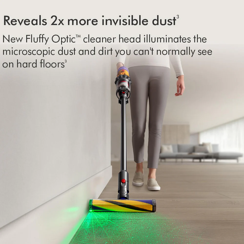 Dyson V12 Detect Slim Absolute Cordless Vacuum Cleaner with Detail Cleaning Accessory Kit Yellow Nickel V12-2023KIT