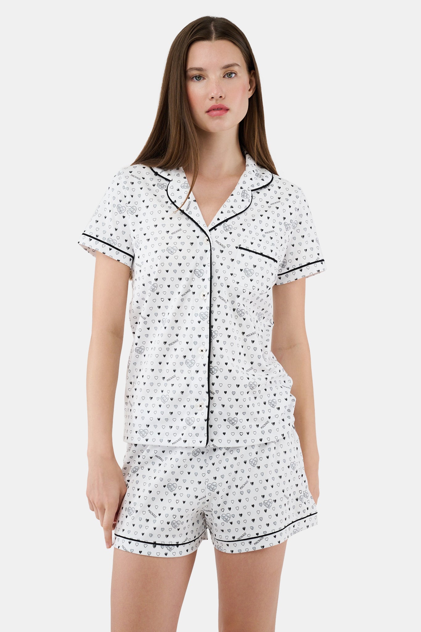Quilted Hearts Polo Pajamas