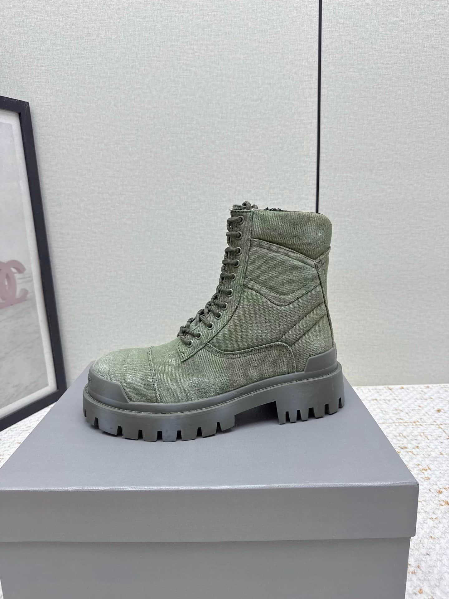 Balenciaga Combat Strike Boots Shoes Men