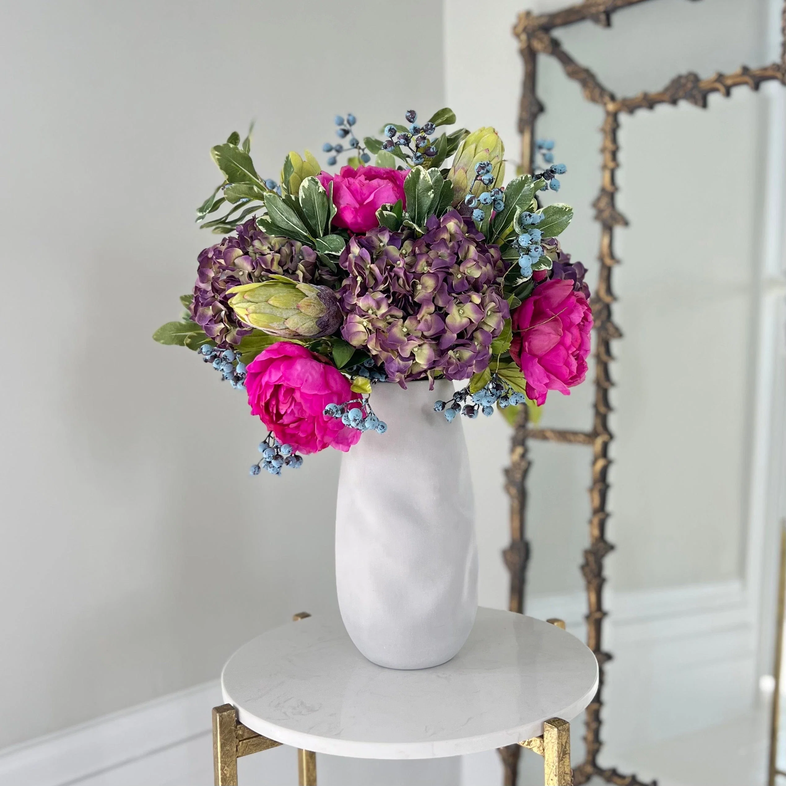 Bright Peony & Hydrangea Bouquet