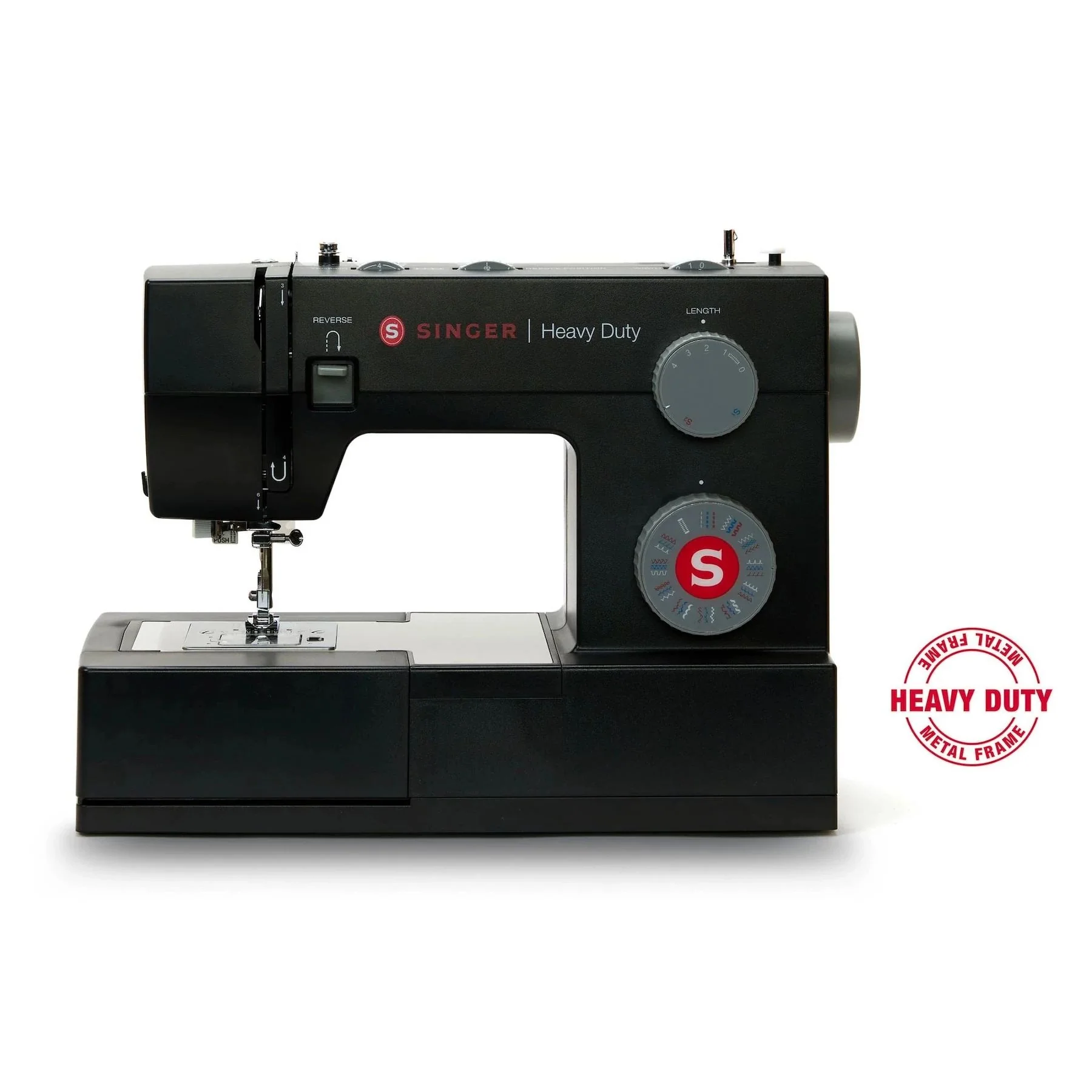 SINGER® Heavy Duty 4432 Black Sewing Machine & Black Universal Hard Case Bundle