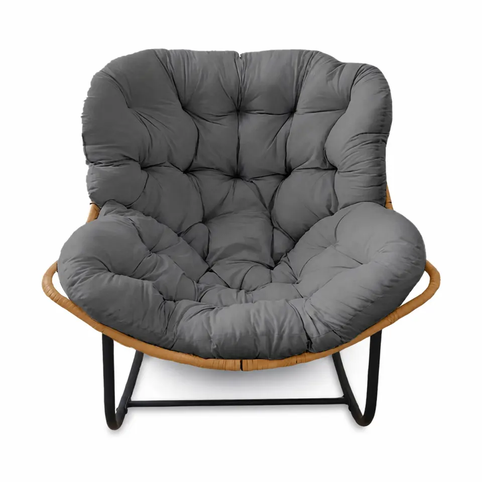 Sillón nido AuraNest en gris humo