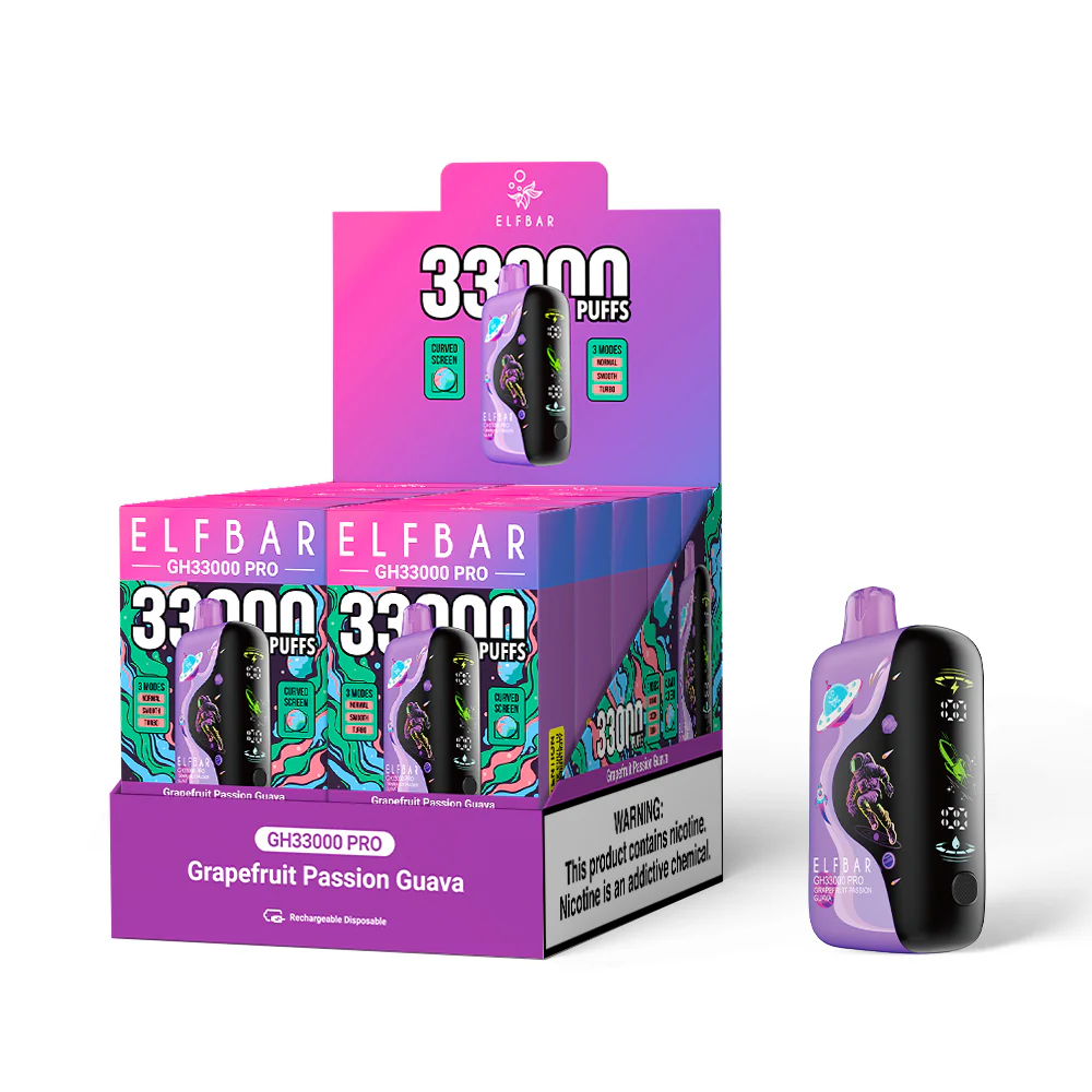 ELFBAR GH33000 PRO wiederaufladbarer Einweg-Vape (alle Geschmacksrichtungen)