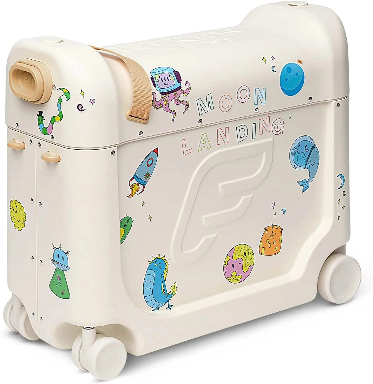 Kids’ ride-on luggage and in-flight beds – Help your kids relax and sleep on the plane – Approved by multiple airlines – Best for ages 3 – 7