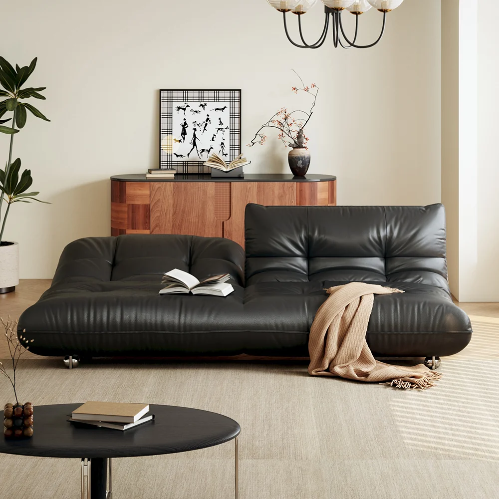 NÓVORA CASA Togo estilo piel Sofá cama sin brazos
