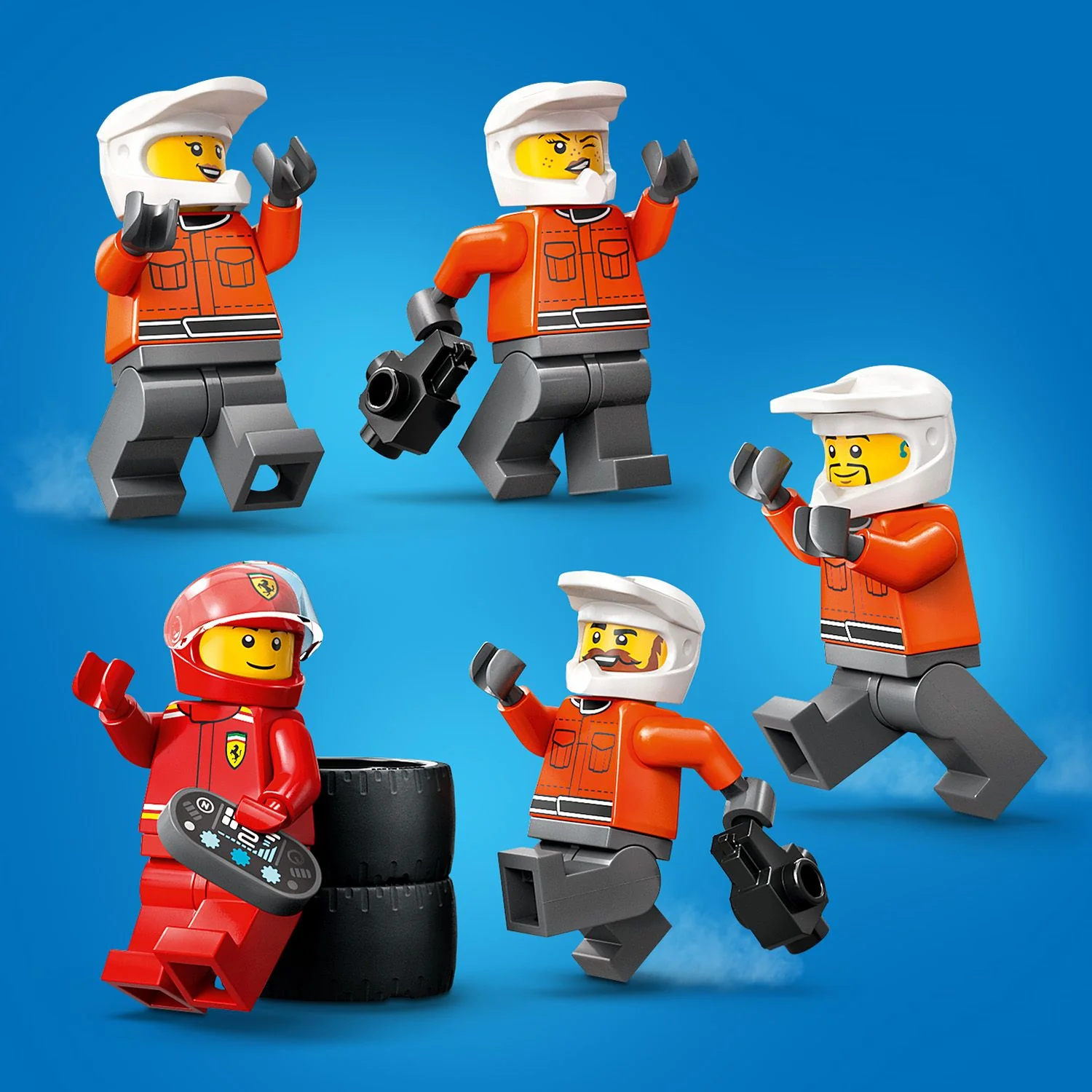 LEGO® City F1® Pit Stop & Pit Crew with Ferrari Car