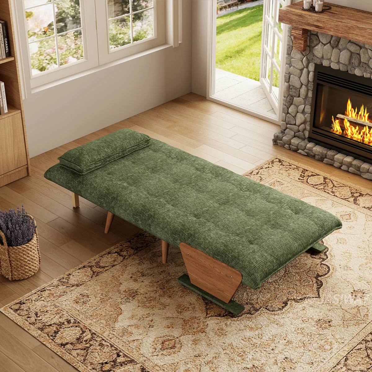 3-en-1 Lino de algodón cama sillón| diario comodidad