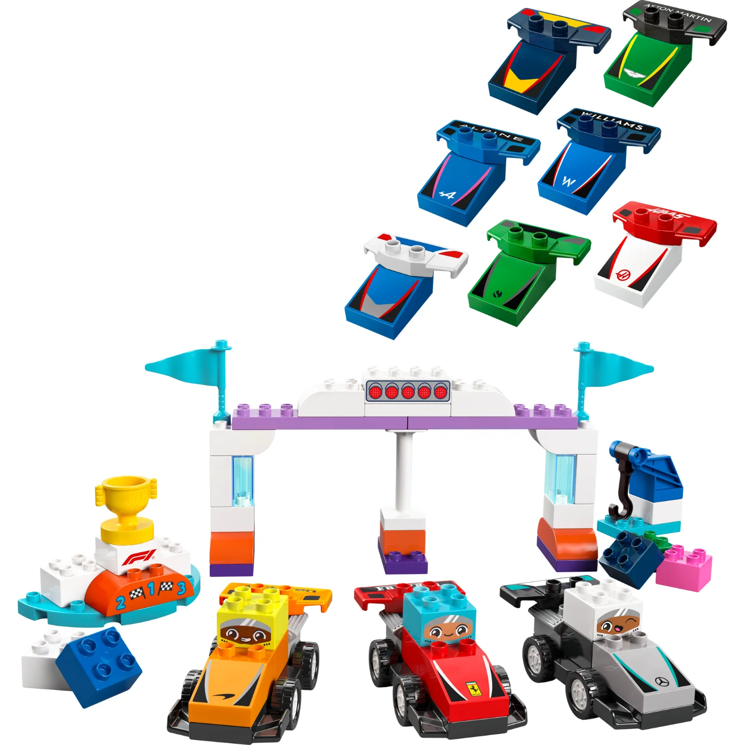 LEGO® DUPLO™ F1® Team Race Cars & Drivers