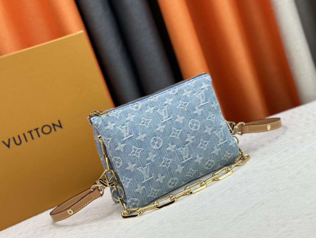 Louis Vuitton M11401 Coussin BB Denim Cowboy Shoulder Bag Size 21*16*7cm