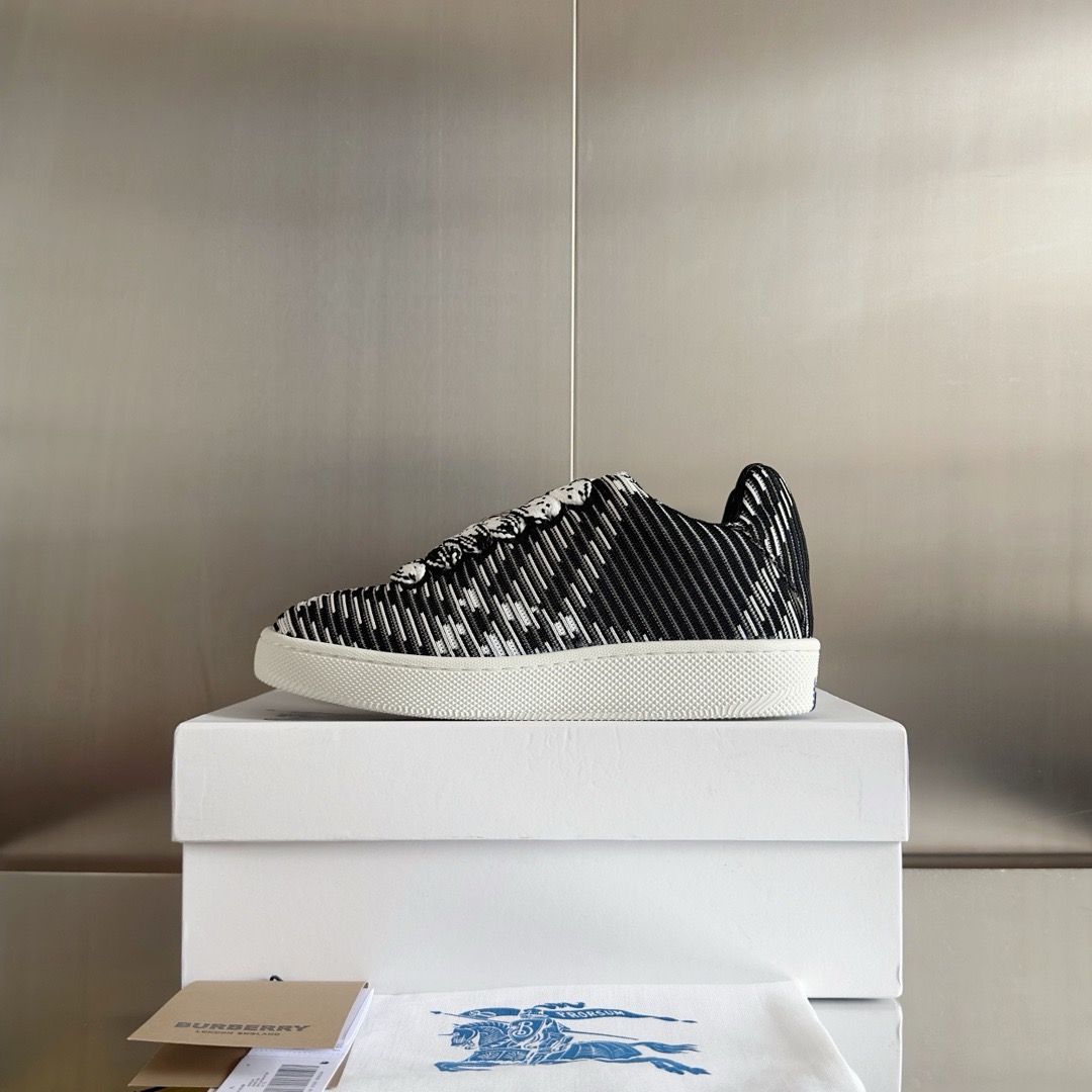 Burberry 2024 New Check Knit Box Sneaker Size 36-45
