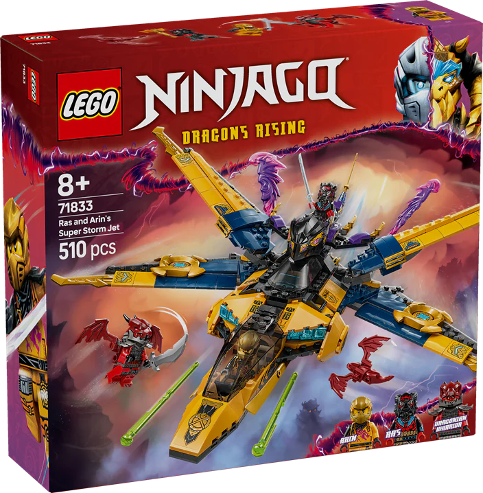 LEGO 71833 NINJAGO Ras And Arin's Super Storm Jet