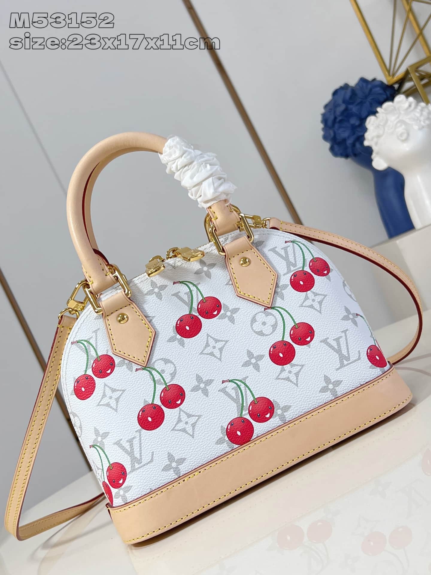 Louis Vuitton x Murakami Alma BB Monogram cherry coated canvas M14234 High