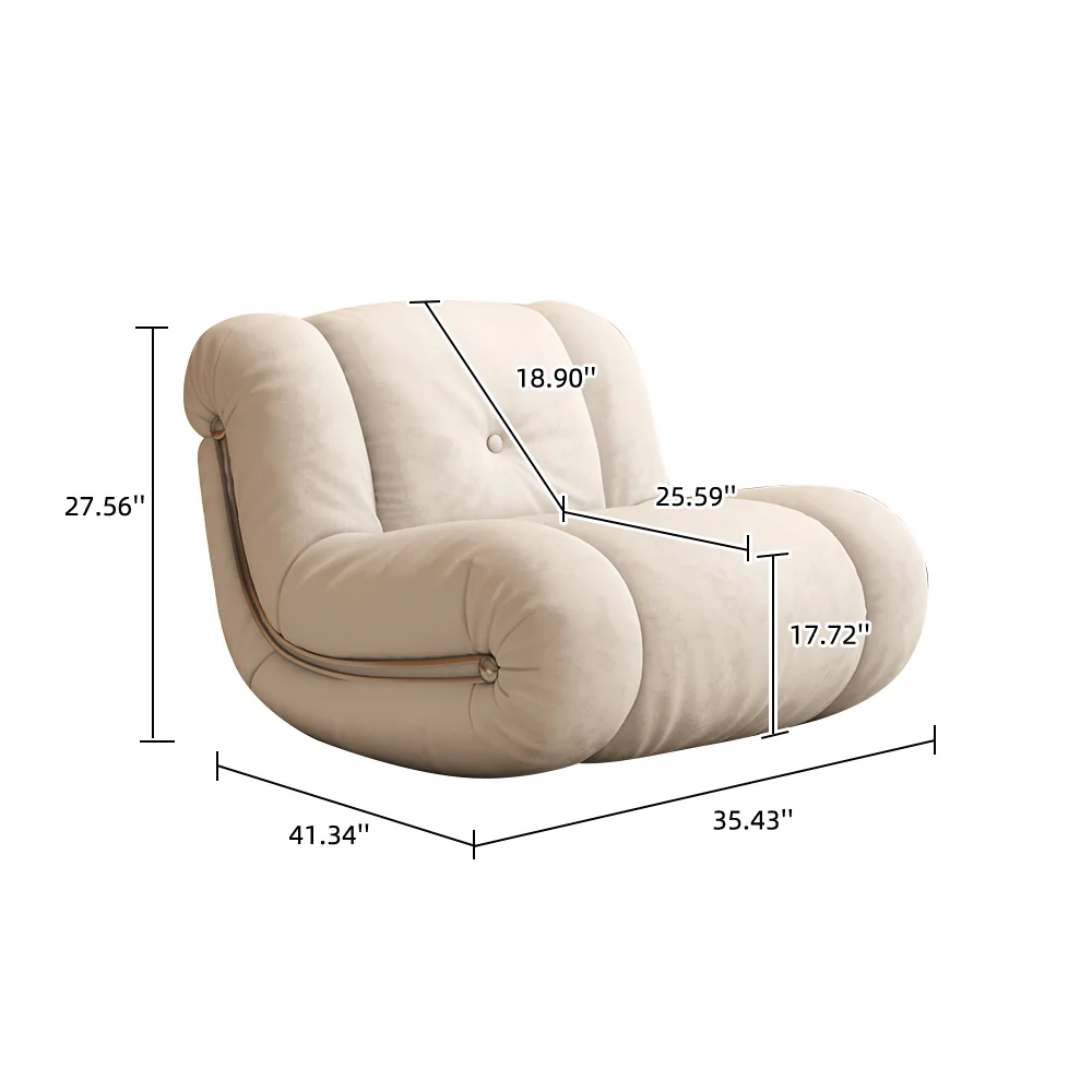 NÓVORA CASA mecedora sofá descanso sillón reclinable individual sofá con cómodo respaldo