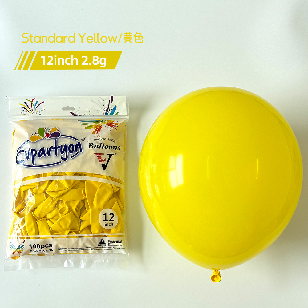 12 Inch Latex Balloons – Bright Colors for Party Decorations
