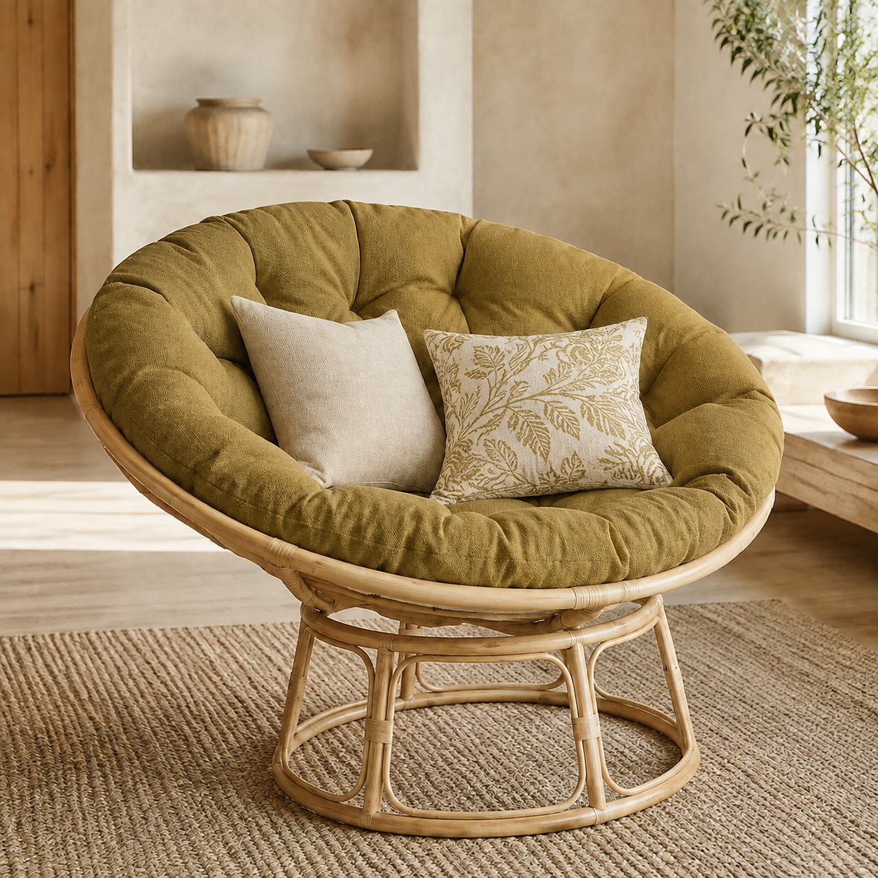 RattanNest 2 — Mostaza oliva