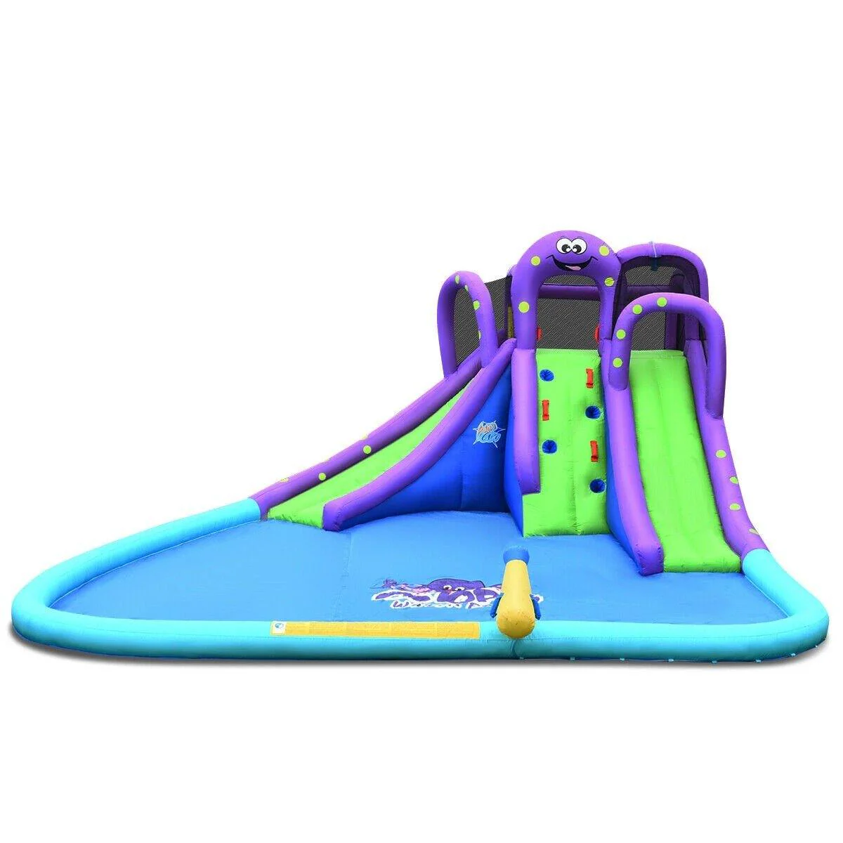 BOUNTECH Inflatable Water Slide, 18x16.5FT Mega Kids Waterslide Park Bounce House w/Dual Slides