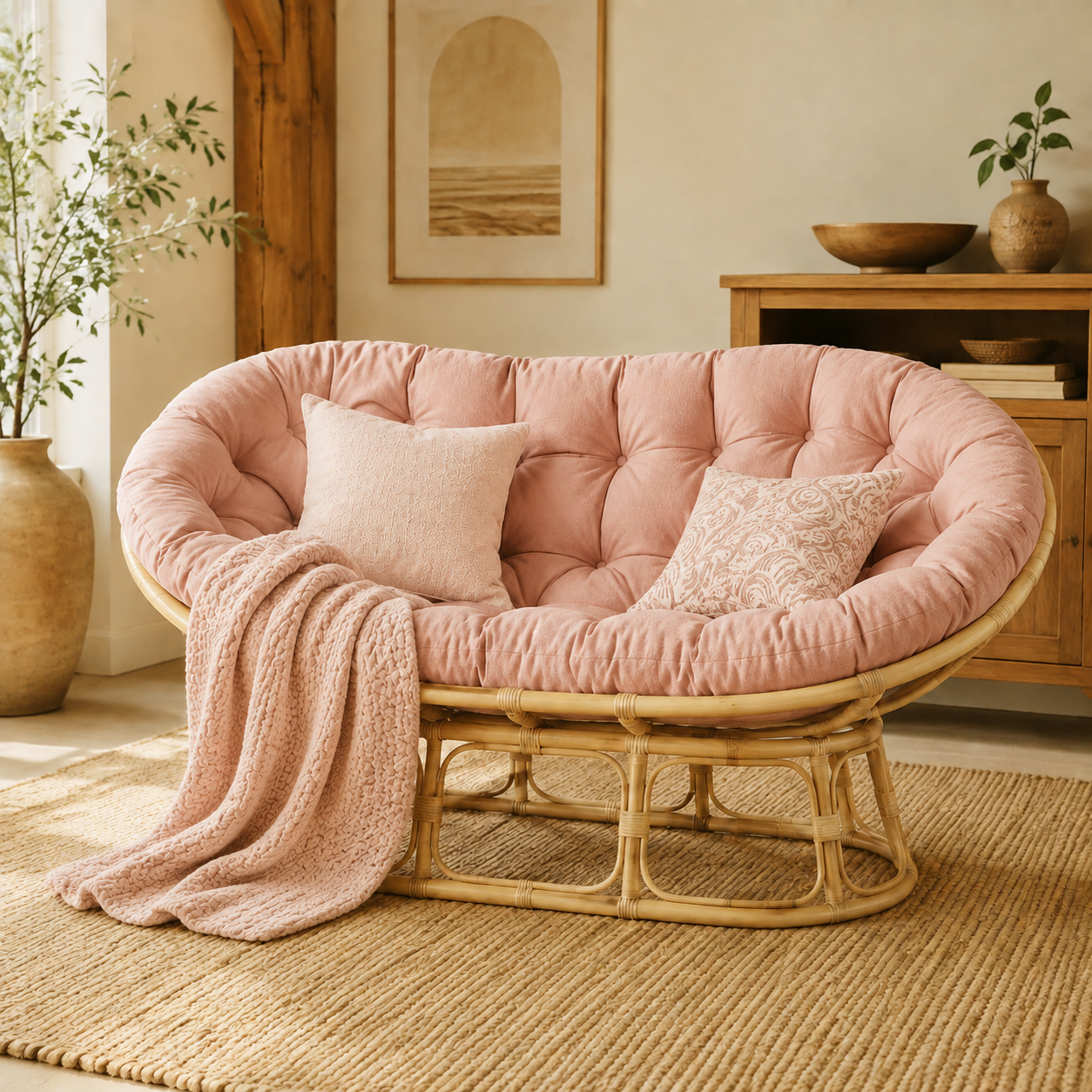 RattanNest 3 — Rosa empolvado