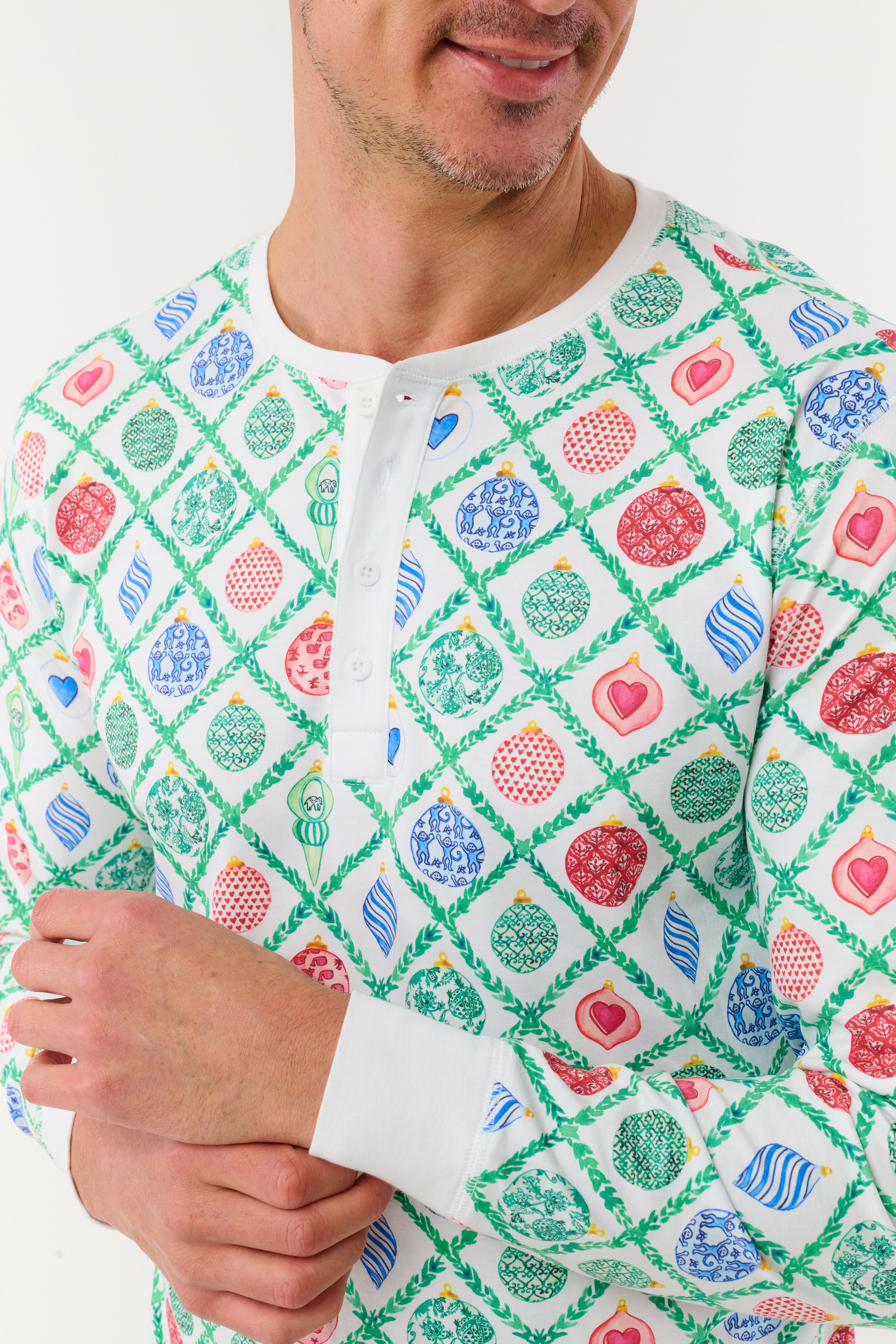 Mens Ornament Trellis Spencer Pajamas