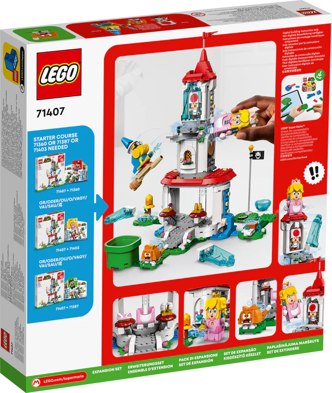 LEGO 71407 Super Mario Cat Peach Suit And Frozen Tower Expansion Set