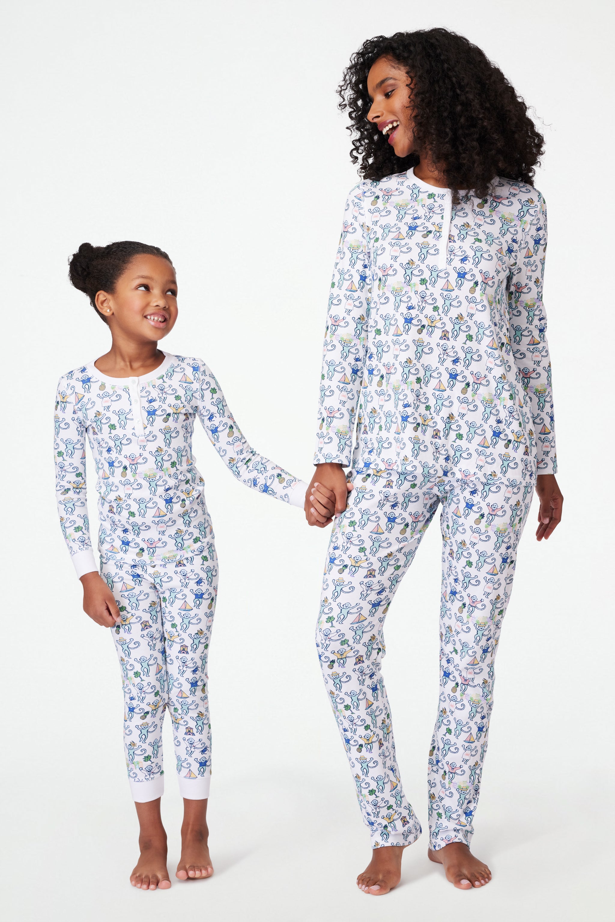 Kids Charleston Monkey Pajamas